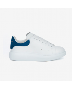 ALEXANDER MCQUEEN Sneakers Oversize Uomo Bianco Blu Avio 553680WHGP79086