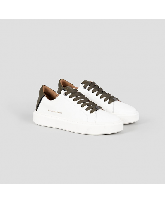 ALEXANDER SMITH Sneakers London Uomo Bianco Militare ALBALDM9010WMT