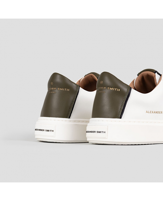 ALEXANDER SMITH Sneakers London Uomo Bianco Militare ALBALDM9010WMT