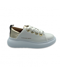 ALEXANDER SMITH Sneakers Queen Donna Bianco Oro ASAUQ2D54WHD