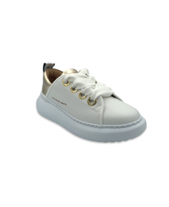 ALEXANDER SMITH Sneakers Queen Donna Bianco Oro ASAUQ2D54WHD