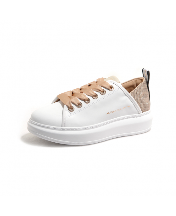 ALEXANDER SMITH Sneakers Wembley Donna Bianco Rame ASAWE2D19WCP