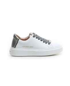 ALEXANDER SMITH Sneakers London Donna Bianco Argento scuro ALBALDW8250WDV