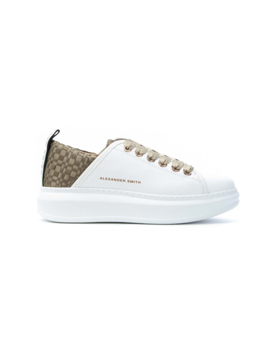 ALEXANDER SMITH Wembley Woman White Nude Sneakers ASAUE2D30WNU