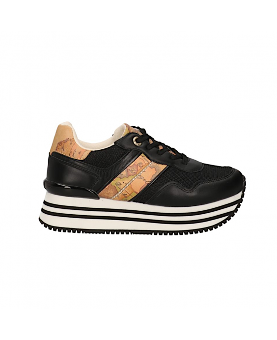 ALVIERO MARTINI Sneakers platform Donna Nero Geo Beige N 2159 0558 - X550