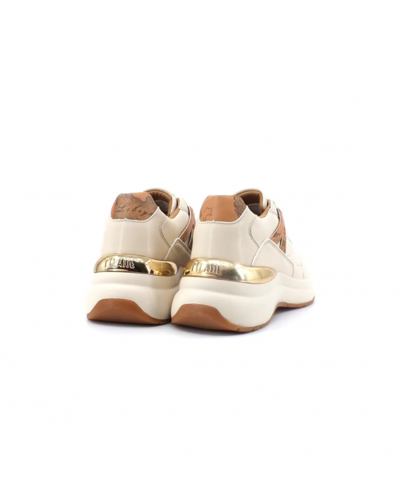 ALVIERO MARTINI Sneakers Donna Avorio Mappa geo N1683 - 0193