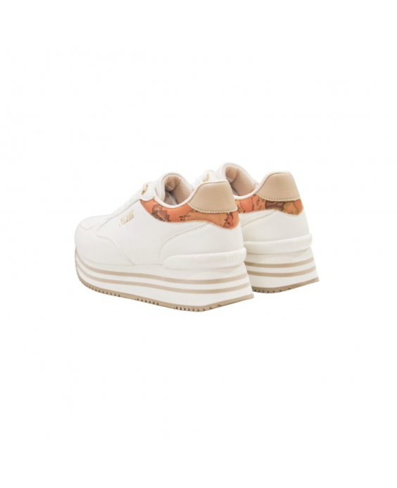 ALVIERO MARTINI Sneakers Platform Donna Bianco Geo Beige N2155 0289-X013