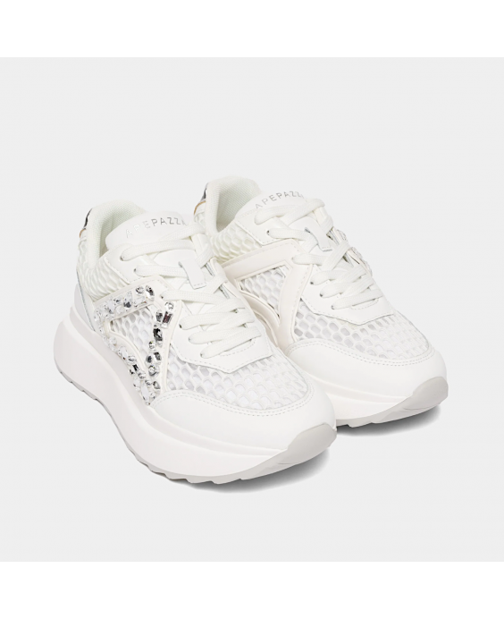 APEPAZZA Sneakers Calliope Donna Bianco S4COZY10-NET
