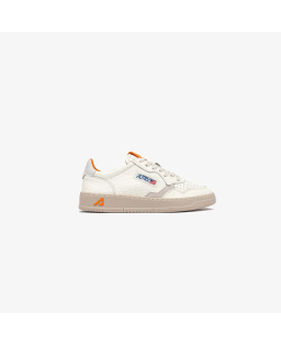 AUTRY Sneakers Medalist Low Uomo Bianco Arancio AULM - NE13