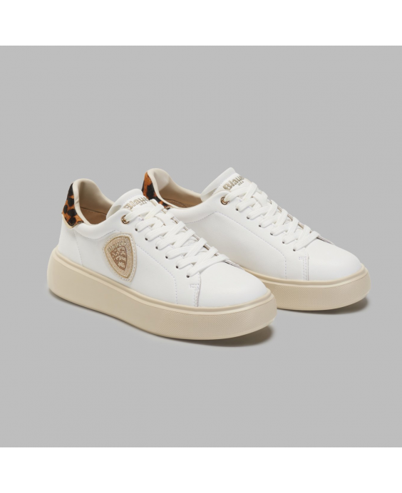 BLAUER Sneakers Venus01 Donna Bianco Leopardo F4VENUS01-CAV