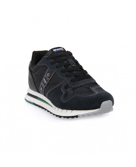 BLAUER Man Grey Black Sneakers S3QUARTZ04-CAM
