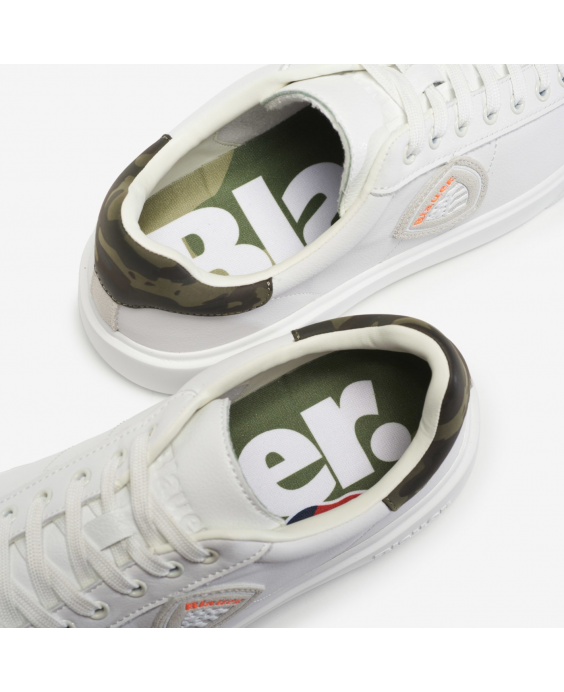 BLAUER Sneakers Buck02 Uomo Bianco Militare S4BUCK02-LES