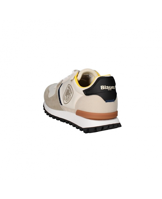 BLAUER Sneakers Dixon02 Uomo Beige Nero S4DIXON02-NYS