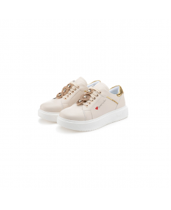 BRACCIALINI Sneakers Donna Beige BB105-CALF-IVORY-GOLD