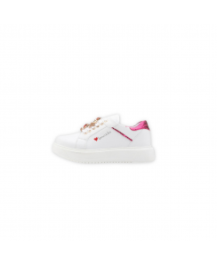 BRACCIALINI Sneakers Donna Bianco Fucsia BB103-CALF-WHITE-PULSE