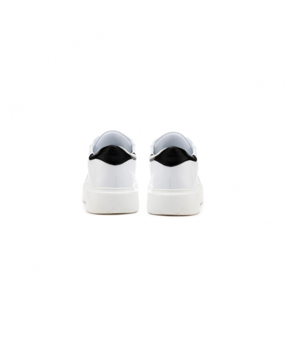 BRACCIALINI Sneakers Donna Bianco Nero BB103-CALF-WHITE-BLACK