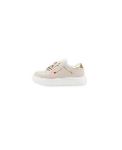 BRACCIALINI Sneakers Donna Beige BB105-CALF-IVORY-GOLD