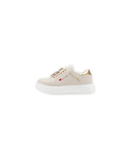 BRACCIALINI Sneakers Donna Beige BB105-CALF-IVORY-GOLD