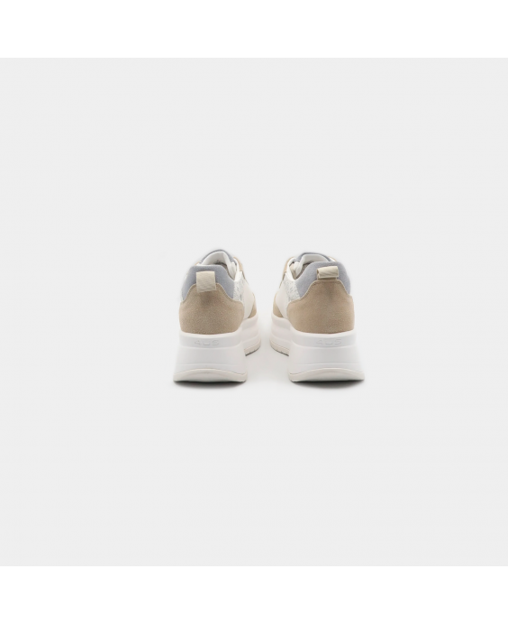 4US PACIOTTI Sneakers Platform Donna Beige Bianco Blu 4BV186 4US PACIOTTI Sneakers Platform Donna Beige Bianco Blu 4BV186