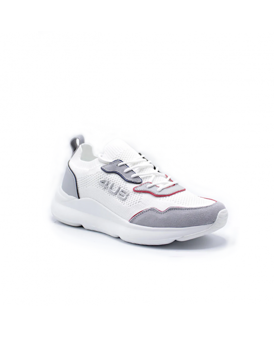 4US PACIOTTI Sneakers Goffrede Uomo Bianco Grigio GOFFREDE01 4US PACIOTTI Sneakers Goffrede Uomo Bianco Grigio GOFFREDE01