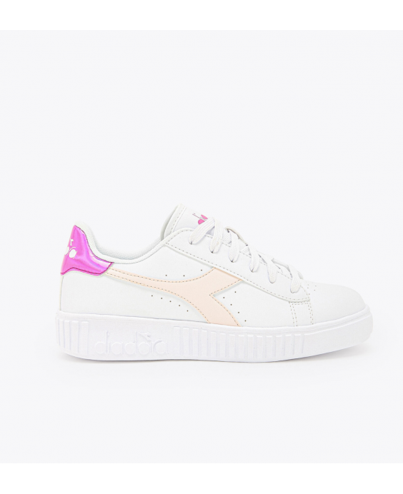 DIADORA Woman White Pink Game Step Gs Sneakers - 101.177376 01 C5360