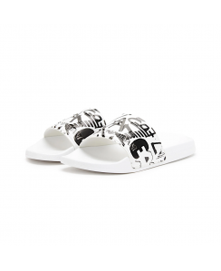 EA7 EMPORIO ARMANI Ciabatta Uomo Bianco Nero 7X000108 AF15118 M0112
