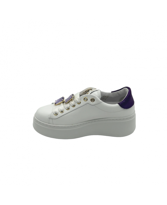 GIO+ Sneakers Pia286 Donna Bianco Viola PIA286BI_COMBI WHITE-VIOLA GIO+ Sneakers Pia286 Donna Bianco Viola PIA286BI_COMBI WHITE-VIOLA