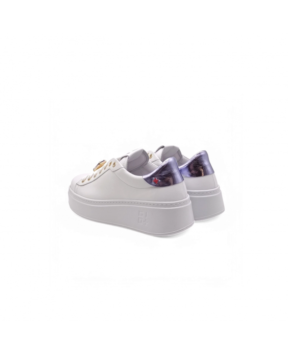 GIO+ Sneakers Pia306 Donna Bianco Lilla PIA306A_COMBI WHITE-LILLA