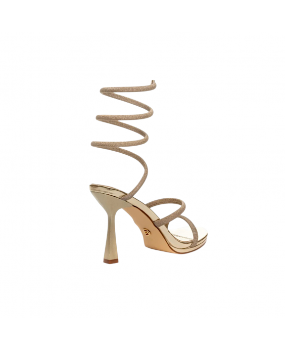 GOLD&GOLD Sandalo alla schiava con strass Donna Oro A24GP602ORO