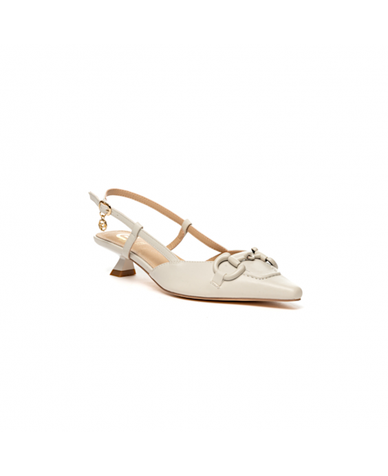 GOLD&GOLD Chanel con fibbia Donna Bianco A24GY386OFFW