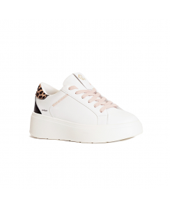 GOLD&GOLD Sneakers con tallonetta bicolor Donna Bianco A25GB948BI