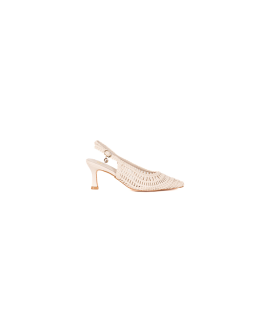 GOLD&GOLD Décolleté Slingback Intrecciata Donna Nude A26GD403NU
