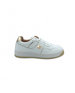 GOLD&GOLD Sneakers Donna Bianco Oro GB623