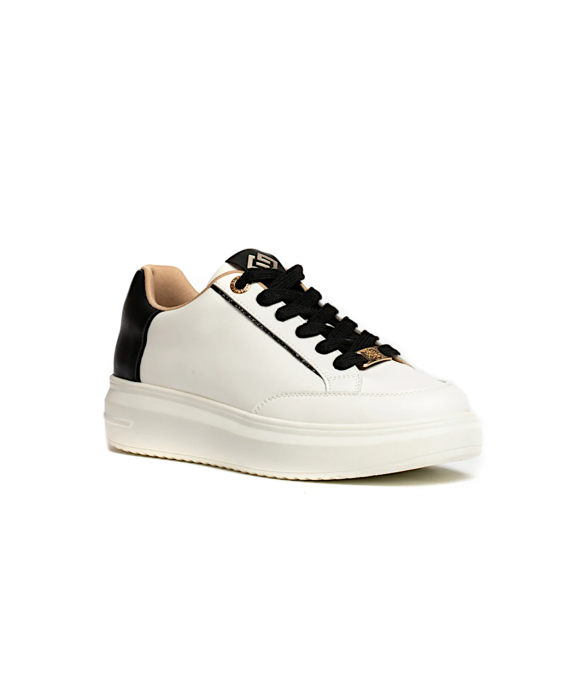 GOLD&GOLD Sneakers Donna Bianco Nero GB865