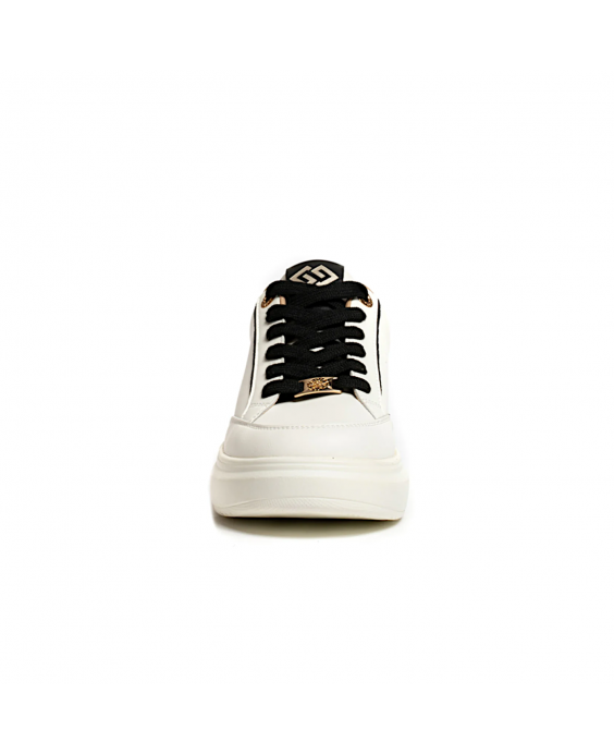 GOLD&GOLD Sneakers Donna Bianco Nero GB865