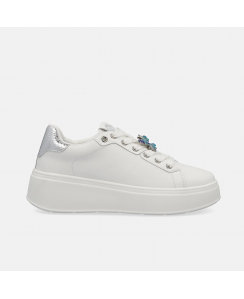 GOLD&GOLD Sneakers Donna Bianco Blu GB916
