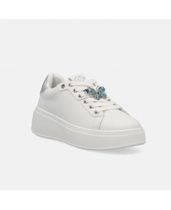 GOLD&GOLD Sneakers Donna Bianco Blu GB916