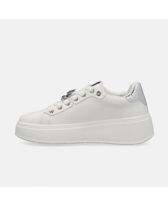 GOLD&GOLD Sneakers Donna Bianco Blu GB916