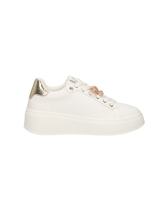 GOLD&GOLD Sneakers Donna Bianco Fucsia GB916