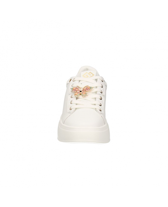 GOLD&GOLD Sneakers Donna Bianco Fucsia GB916
