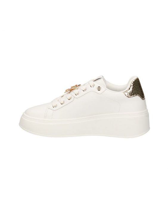 GOLD&GOLD Sneakers Donna Bianco Fucsia GB916