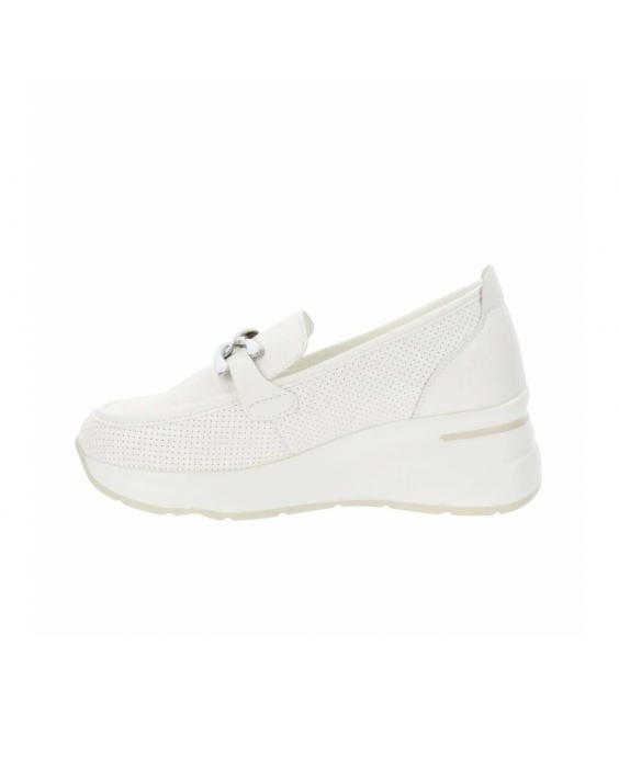 GOLD&GOLD Mocassino Platform Donna Bianco GB940