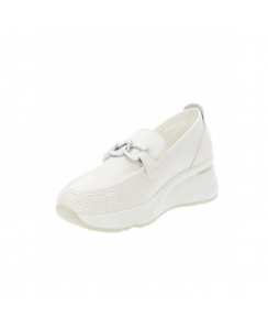 GOLD&GOLD Mocassino Platform Donna Bianco GB940
