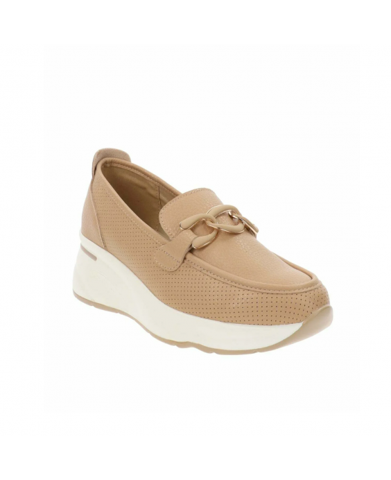 GOLD&GOLD Mocassino Donna Cammello GB940 