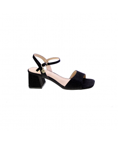 GOLD&GOLD Sandalo con tacco Donna Nero A24GD41NE
