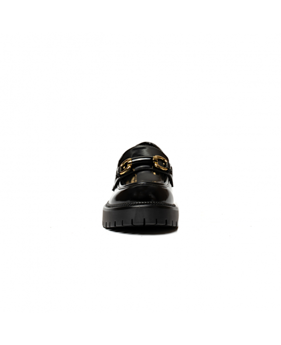 GOLD&GOLD Mocassino con morsetto Donna Nero lucido GR459NEABR