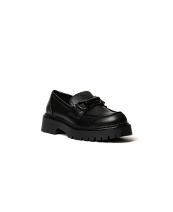 GOLD&GOLD Mocassino con morsetto Donna Nero GR459NEP