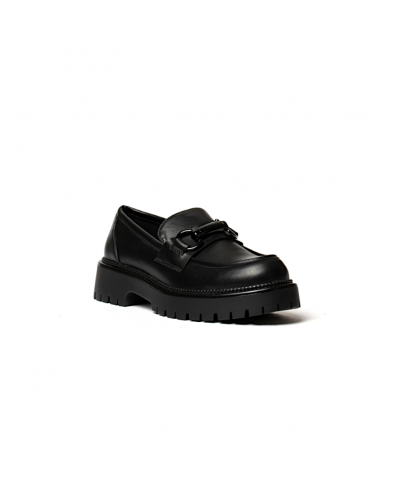 GOLD&GOLD Mocassino con morsetto Donna Nero GR459NEP