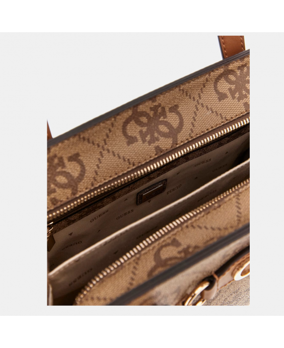 GUESS Borsa a mano Izzy Donna 4G Latte Logo OS865422