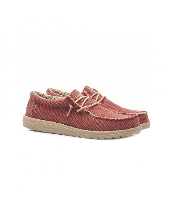 HEY DUDE Mocassino Wally Braided Uomo Rosso 40003-6VP